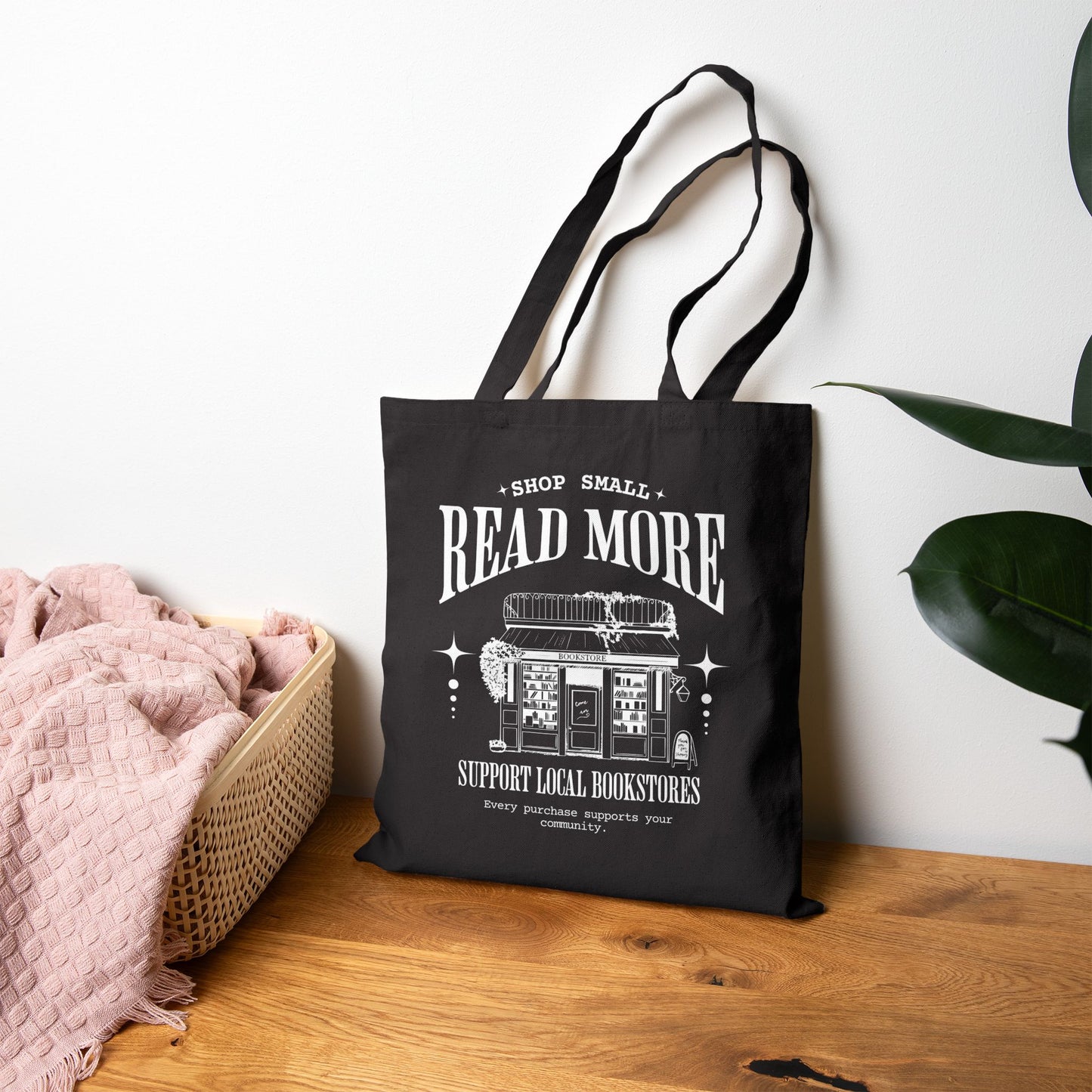 Shop Small, Read More Tote Bag