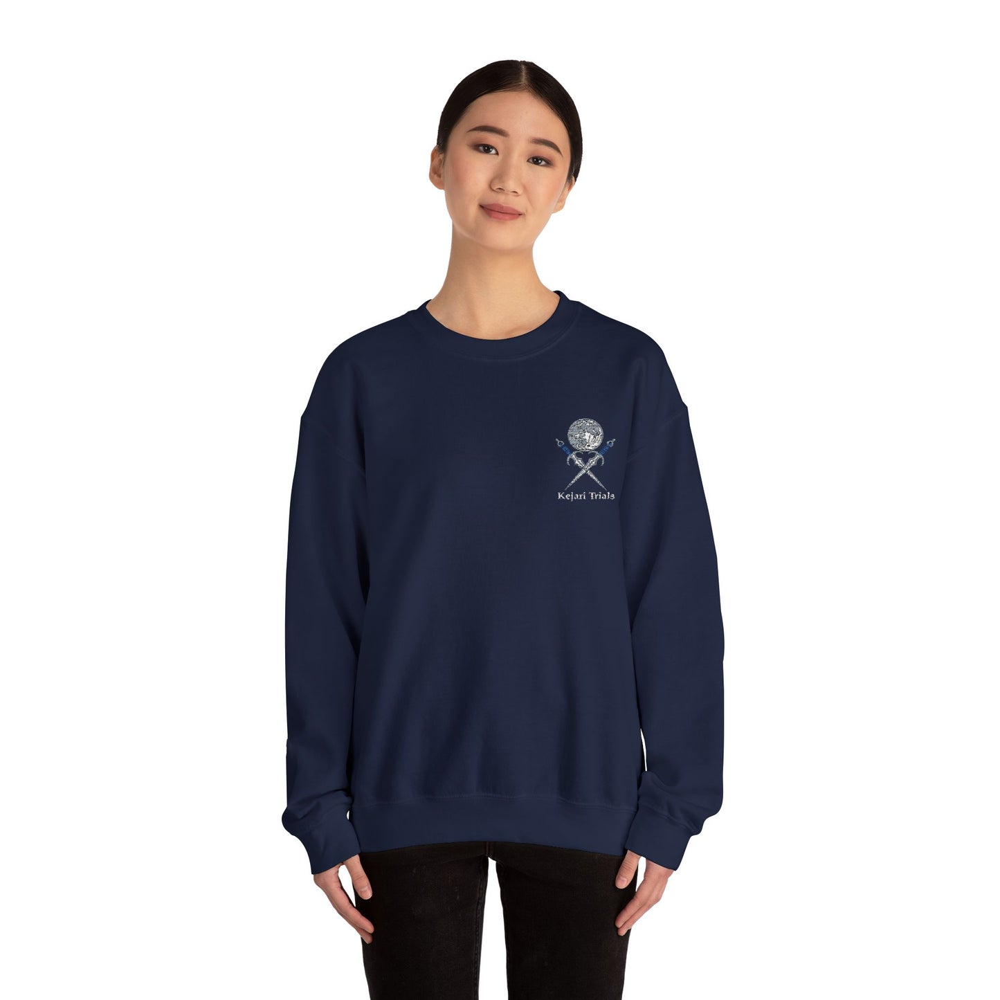 Kejari Trials Embroidered Sweatshirt- Silver Moon