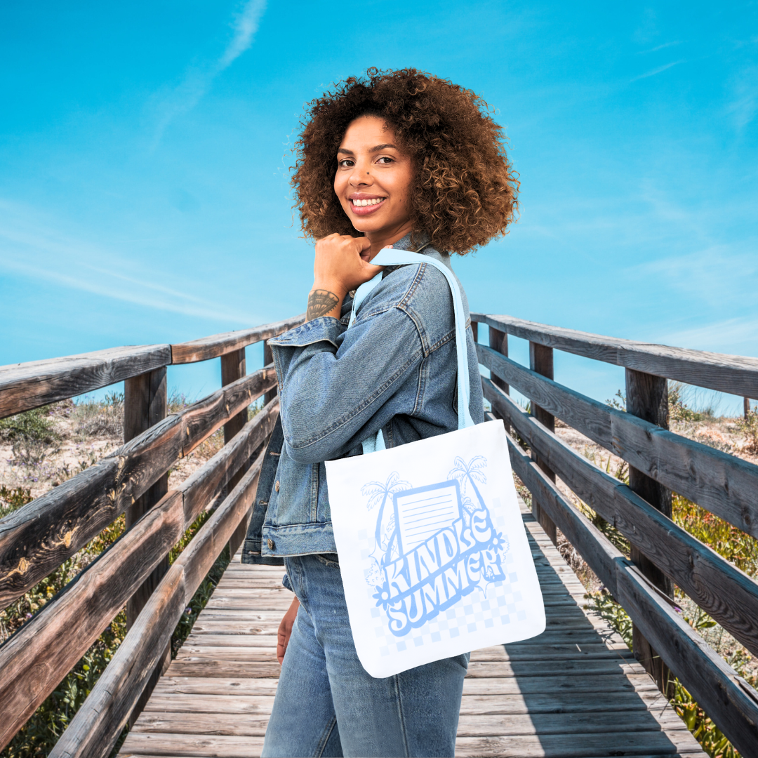 Kindle Summer Tote- Blue
