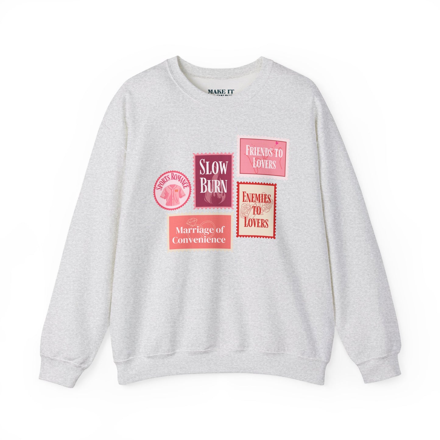 Romance Trope Stamp Collection Crewneck